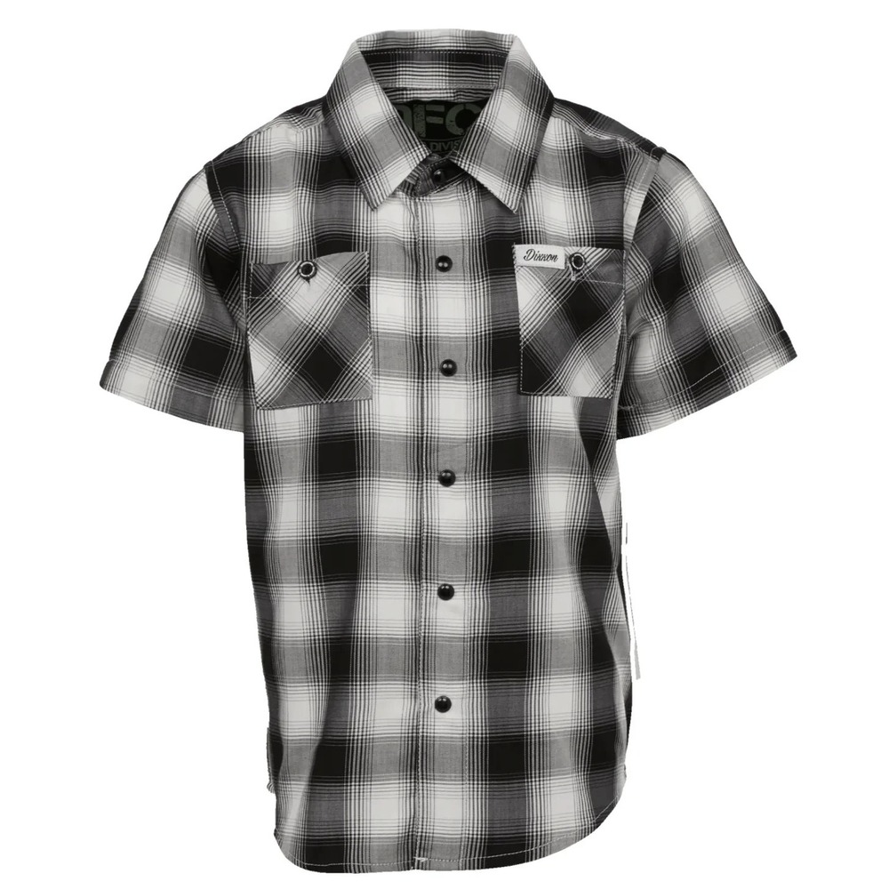 Dixxon Flannel Hawthorne Bamboo Shirt Boys XL Pearl Snap Skateboard Grunge NWT